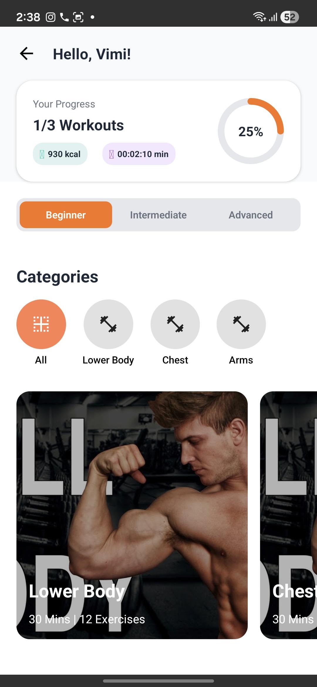 Workouts for Every Level