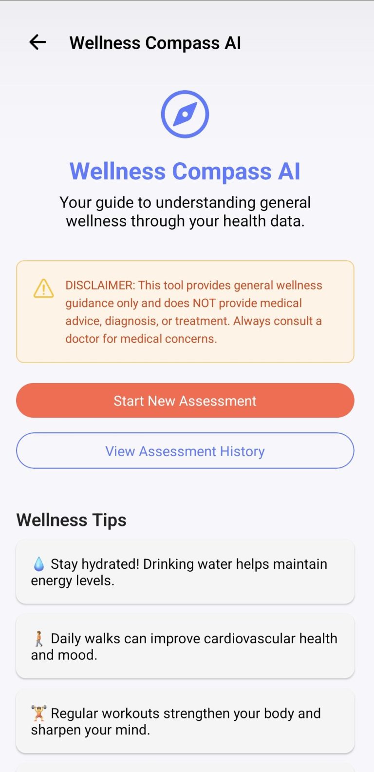 Wellness Compass AI